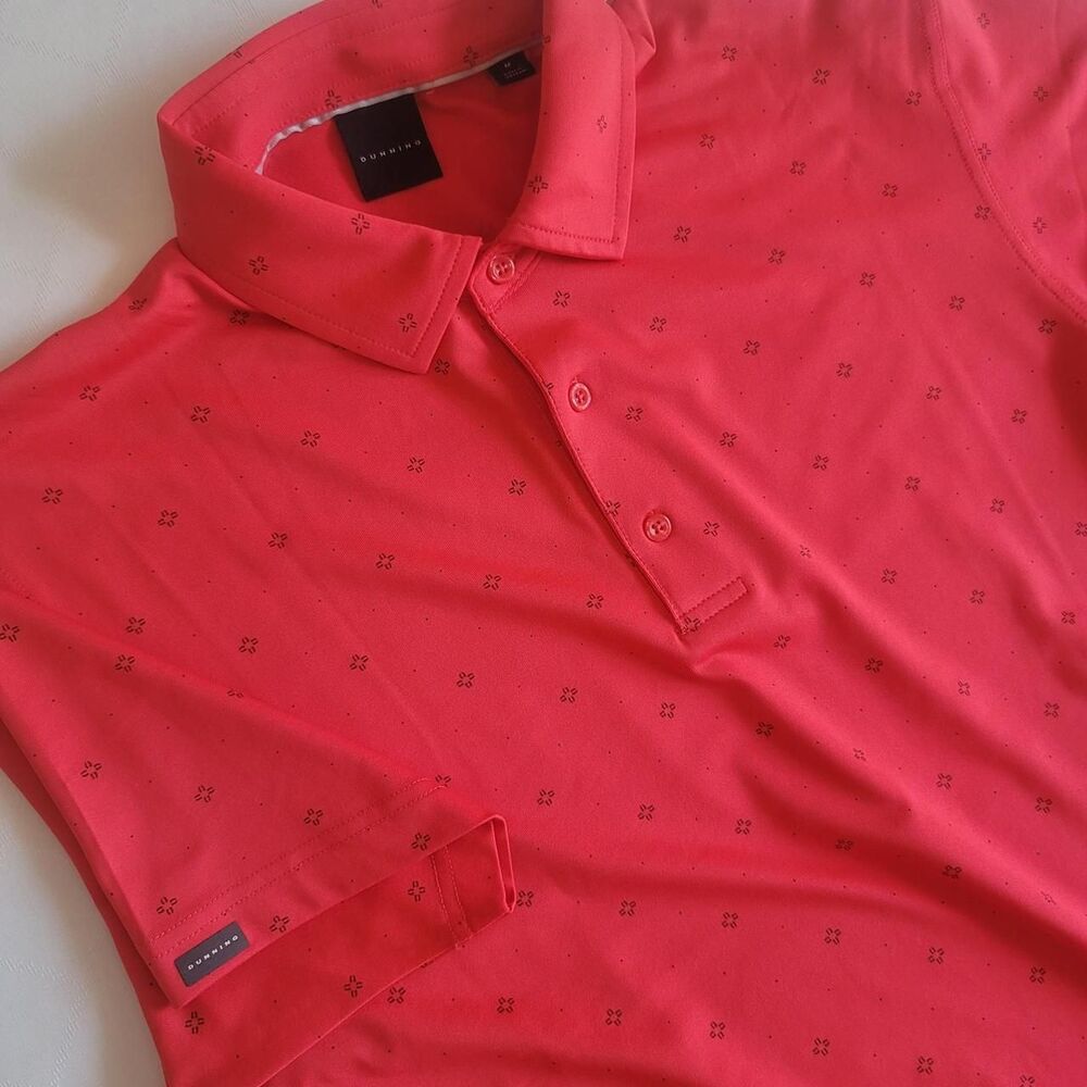 Dunning Golf Polo Performance Shirt Red Men's Size M